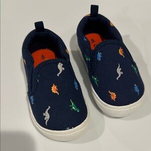 Carter's Navy Dinosaur Slip-On Sneakers